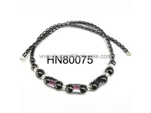 18inch Stone Beads Hematite Necklace